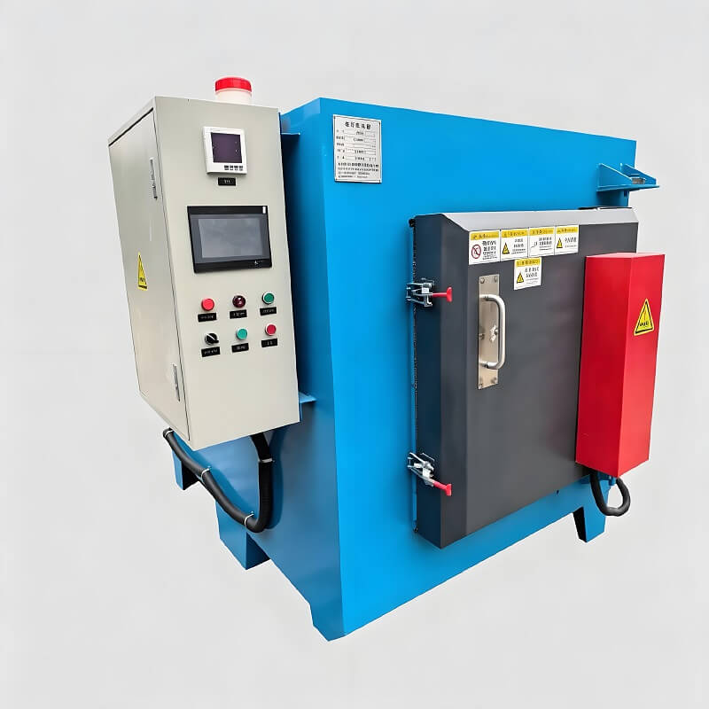 Box type heat treatment furnace manufacturer,650℃ 55KW Chamber Industrial tempering furnace for sale