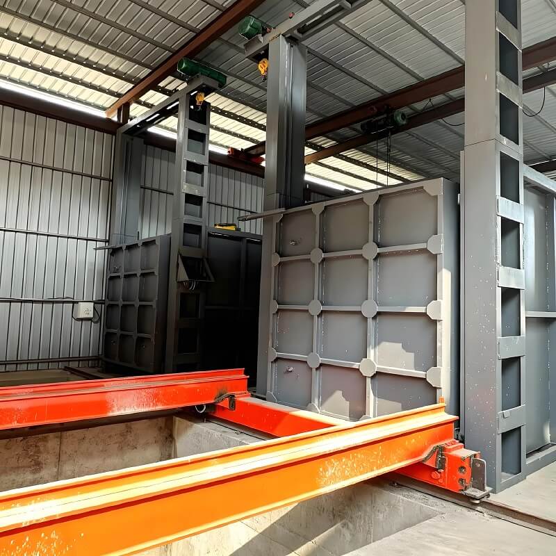 Lò nung xe đẩy hạng nặng để rèn đúc và các bộ phận máy móc lớn