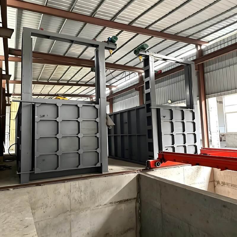 Lò xử lý nhiệt xe đẩy dạng hộp để ủ và ủ khuôn lớn