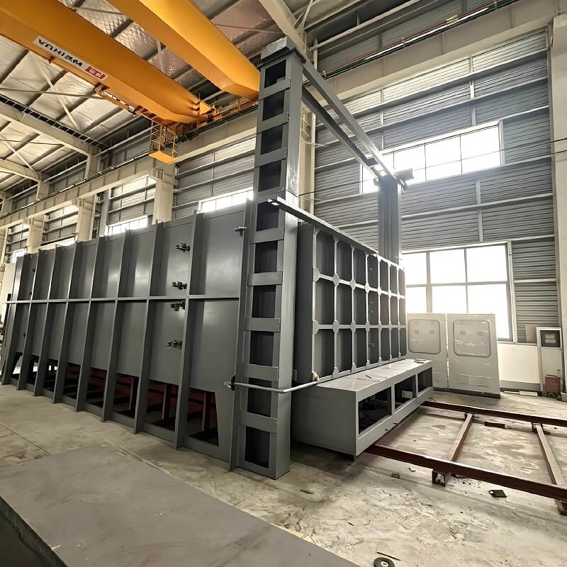 Lò xử lý nhiệt xe đẩy dạng hộp để ủ và ủ khuôn lớn