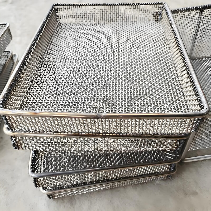 Giỏ lưới thiêu kết luyện kim bột cho các bộ phận kim loại Quá trình thiêu kết nhiệt độ cao