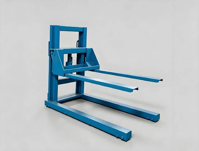 M&aacute;y xếp pallet thủy lực bằng tay để tải ph&ocirc;i kim loại