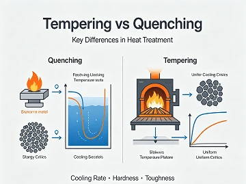 Ủ v&agrave; l&agrave;m nguội: Sự kh&aacute;c biệt ch&iacute;nh trong xử l&yacute; nhiệt