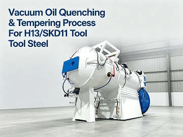 Quy tr&igrave;nh t&ocirc;i v&agrave; l&agrave;m nguội bằng dầu ch&acirc;n kh&ocirc;ng cho th&eacute;p c&ocirc;ng cụ H13/SKD11